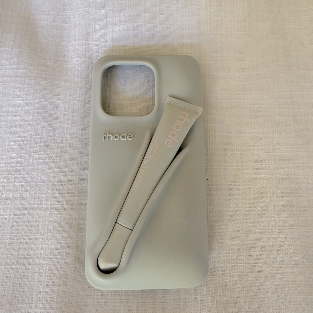 RHODE Gray Phone Case with Lip Balm Holder